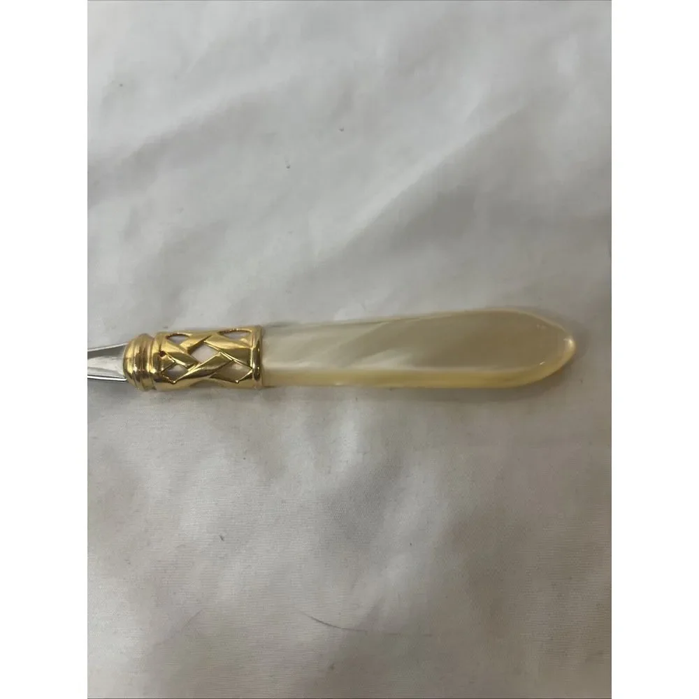 Bugatti Italy Aladdin Cream Gold Stainless Steel 18/10 Spoons‎